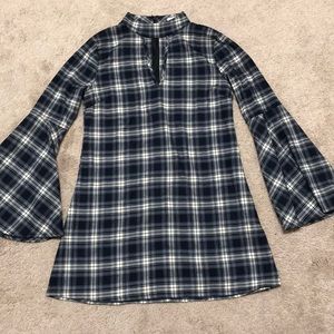 Missguided checkered choker dress